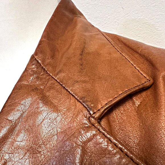 Wilson Men Vintage House of Suede & Leather Jacket Single Breasted Blazer FLAW - Picture 10 of 12